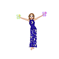 another self-portrait, made for Pixie Wildflower's Pajama party